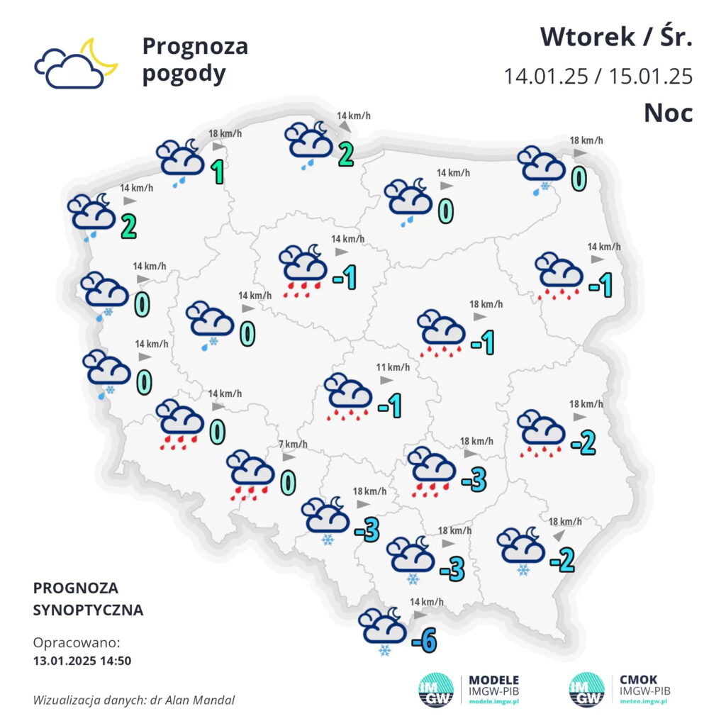 Spadnie marznący deszcz, a potem przyjedzie ocieplenie - Radio Kielce