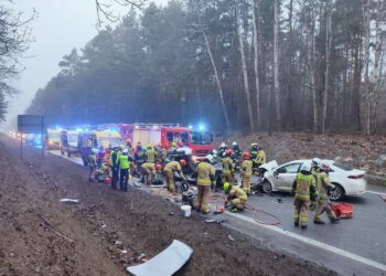 Wypadek w powiecie koneckim. Sześć osób rannych