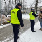 14.02.2025. Końskie. Akcja policji „Odblask na walentynki” / Fot. Magdalena Galas-Klusek – Radio Kielce
