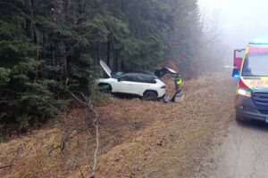 24.02.2025. Trasa Kielce - Zagnańsk. Wypadek / Fot. policja