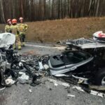 06.02.2025. Koliszowy. Wypadek / źródło: PSP Końskie