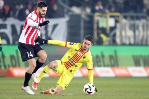 14.02.2025. Kraków. Mecz Korona Kielce - Crakovia Kraków / Fot. PAP/Łukasz Gągulski