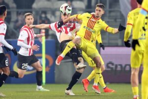 14.02.2025. Kraków. Mecz Korona Kielce - Crakovia Kraków / Fot. PAP/Łukasz Gągulski