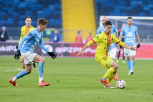 25.02.2025. Chorzów. Mecz 1/4 finału Pucharu Polski: Ruch Chorzów - Korona Kielce. / Fot. Michał Meissner - PAP