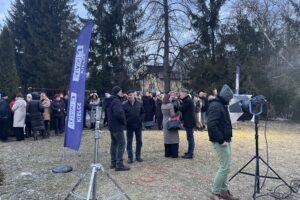 19.02.2025. Gieraszowice. Interwencja / Fot. Grażyna Szlęzak - Radio Kielce