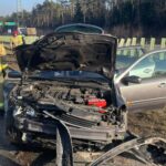 05.02.2025. Jaworznia. Zderzenie samochodów / Fot. Straż Pożarna