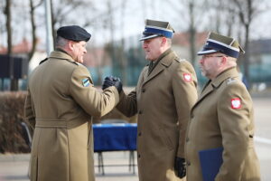 07.02.2025. Kielce. Przekazanie obowiązków na stanowisku komendanta CPdMZ / Fot. Wiktor Taszłow - Radio Kielce