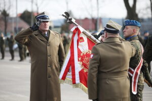 07.02.2025. Kielce. Przekazanie obowiązków na stanowisku komendanta CPdMZ / Fot. Wiktor Taszłow - Radio Kielce