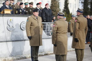 07.02.2025. Kielce. Przekazanie obowiązków na stanowisku komendanta CPdMZ / Fot. Wiktor Taszłow - Radio Kielce