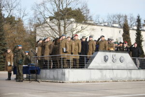 07.02.2025. Kielce. Przekazanie obowiązków na stanowisku komendanta CPdMZ / Fot. Wiktor Taszłow - Radio Kielce