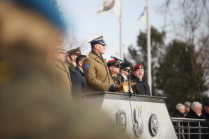 07.02.2025. Kielce. Przekazanie obowiązków na stanowisku komendanta CPdMZ / Fot. Wiktor Taszłow - Radio Kielce