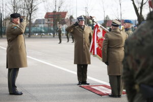 07.02.2025. Kielce. Przekazanie obowiązków na stanowisku komendanta CPdMZ / Fot. Wiktor Taszłow - Radio Kielce