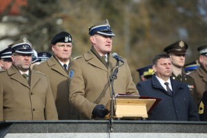 07.02.2025. Kielce. Przekazanie obowiązków na stanowisku komendanta CPdMZ / Fot. Wiktor Taszłow - Radio Kielce