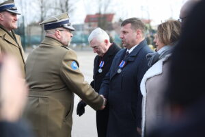 07.02.2025. Kielce. Przekazanie obowiązków na stanowisku komendanta CPdMZ / Fot. Wiktor Taszłow - Radio Kielce