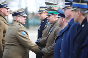 07.02.2025. Kielce. Przekazanie obowiązków na stanowisku komendanta CPdMZ / Fot. Wiktor Taszłow - Radio Kielce