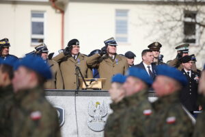 07.02.2025. Kielce. Przekazanie obowiązków na stanowisku komendanta CPdMZ / Fot. Wiktor Taszłow - Radio Kielce