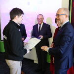 10.02.2025. Kielce. Kielecki Park Technologiczny. Podsumowanie klas patronackich w Zespole Szkół Elektrycznych w Kielcach / Fot. Wiktor Taszłow - Radio Kielce