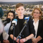 10.02.2025. Kielce. Urząd Miasta Kielce. Konferencja dotycząca zmian organizacyjnych w zakresie polityki społecznej / Fot. Wiktor Taszłow - Radio Kielce