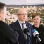 10.02.2025. Kielce. Urząd Miasta Kielce. Konferencja dotycząca zmian organizacyjnych w zakresie polityki społecznej / Fot. Wiktor Taszłow - Radio Kielce