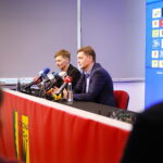 11.02.2025. Kielce. Konferencja prasowa w sprawie przedstawienia nowego inwestora Korony Kielce / Fot. Wiktor Taszłow - Radio Kielce