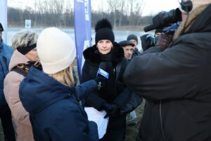 12.02.2025 Kielce. Droga Krajowa S74. Program Interwencja / Fot. Wiktor Taszłow - Radio Kielce