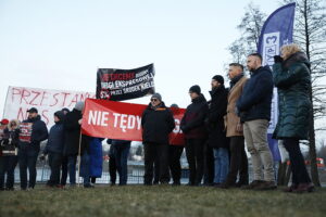 12.02.2025 Kielce. Droga Krajowa S74. Program Interwencja / Fot. Wiktor Taszłow - Radio Kielce