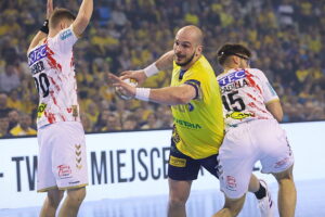 12.02.2025 Kielce. Mecz Ligi Mistrzów: Industria Kielce - SC Magdeburg / Fot. Wiktor Taszłow - Radio Kielce