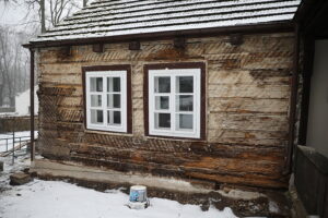 14.02.2025 Kielce. Remont Dworku Laszczyków / Fot. Wiktor Taszłow