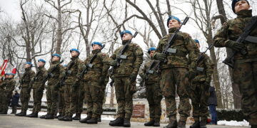 14.02.2025 Kielce. Obchody Narodowego Dnia Pamięci Żołnierzy Armii Krajowej / Fot. Wiktor Taszłow