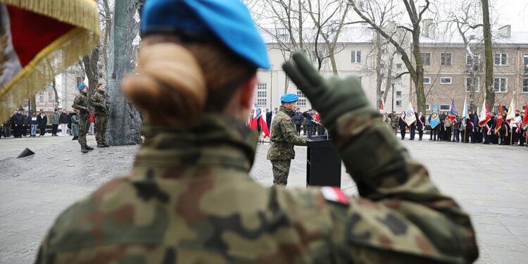 14.02.2025 Kielce. Obchody Narodowego Dnia Pamięci Żołnierzy Armii Krajowej / Fot. Wiktor Taszłow
