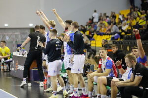 15.02.2025. Kielce. Mecz Industria Kielce - Corotop Gwardia Opole / Fot. Wiktor Taszłow - Radio Kielce