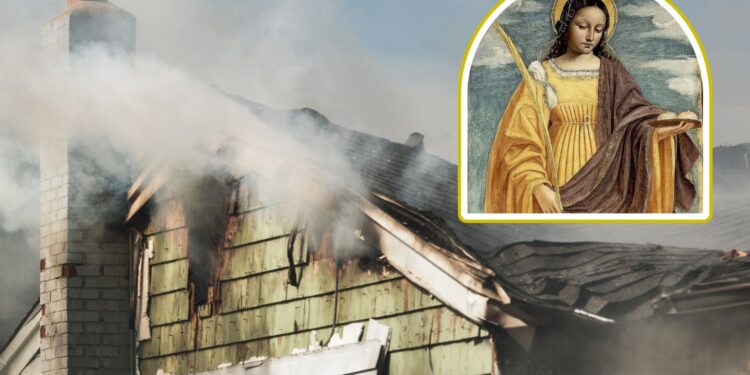 Święta Agata chroniąca przed pożarem, piorunami, zarazą /Fot. Canva