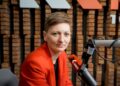 12.02.2025. Radio Kielce. Rozmowa Dnia. Na zdjęciu: Agata Wojda - prezydentka Kielc / Fot. Piotr Kwaśniewski - Radio Kielce