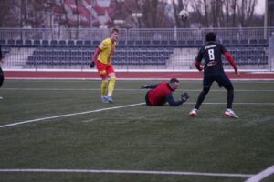 19.02.2025. Kielce. Mecz sparingowy Korona II Kielce - Spartakus - Daleszyce / Fot. Adrian Karwat - Radio Kielce