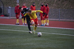 19.02.2025. Kielce. Mecz sparingowy Korona II Kielce - Spartakus - Daleszyce / Fot. Adrian Karwat - Radio Kielce