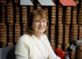 21.02.2025. Radio Kielce. Rozmowa Dnia. Na zdjęciu: Lidia Pasich – koordynator Tygodnia Kultury Języka / Fot. Piotr Kwaśniewski - Radio Kielce