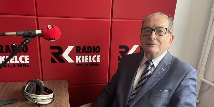 Marek Rożek, prezes Klubu Miłośników Sandomierza. / Fot. Grażyna Szlęzak - Radio Kielce