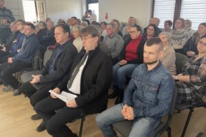 12.02.2025. Śródborze. Spotkanie konsultacyjno-informacyjne / Fot. Grażyna Szlęzak - Radio Kielce