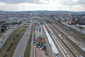 20.02.2025. Kielce. Okolice dworca PKP / Fot. Jarosław Kubalski - Radio Kielce