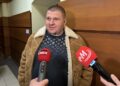 24.02.2025. Kielce. Spotkanie z przedstawicielami miasta w sprawie zakupu Korony Kielce. Na zdjęciu: Łukasz Maciejczyk - biznesmen i właściciel Magnus Tobacco / Fot. Marcin Marszałek - Radio Kielce