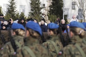 08.02.2025. Kielce. Przysięga wojskowa w Centrum Przygotowań do Misji Zagranicznych / Fot. Jarosław Kubalski - Radio Kielce