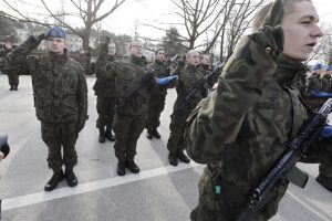 08.02.2025. Kielce. Przysięga wojskowa w Centrum Przygotowań do Misji Zagranicznych / Fot. Jarosław Kubalski - Radio Kielce