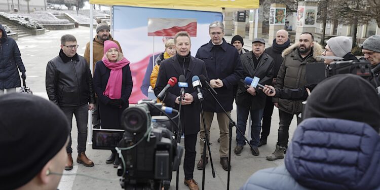 03.02.2025. Kielce. Konferencja prasowa Trzeciej Drogi / Fot. Jarosław Kubalski - Radio Kielce