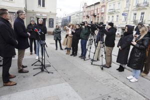 03.02.2025. Kielce. Konferencja prasowa Trzeciej Drogi / Fot. Jarosław Kubalski - Radio Kielce