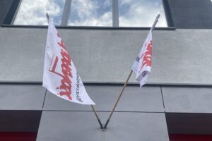 20.02.2025. Kielce. Budynek Państwowej Straży Pożarnej. Protest straży pożarnej / Fot. Jarosław Kubalski - Radio Kielce