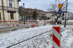 19.02.2025. Kielce. Ulica Głowackiego / Fot. Wiktor Taszłow - Radio Kielce