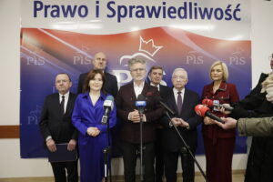 03.02.2025 Kielce. Konferencja PiS-u z członkami zarządu województwa / Fot. Jarosław Kubalski - Radio Kielce