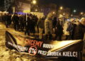 14.02.2024 Kielce. Ulica Jesionowa. Protest przeciw trasie S74 przez miasto / Fot. Jarosław Kubalski - Radio Kielce