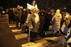 Protest przeciw trasie S74 przez Kielce. Mieszkańcy blokowali ulicę - Radio Kielce