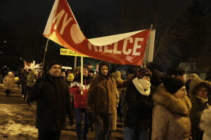 Protest przeciw trasie S74 przez Kielce. Mieszkańcy blokowali ulicę - Radio Kielce